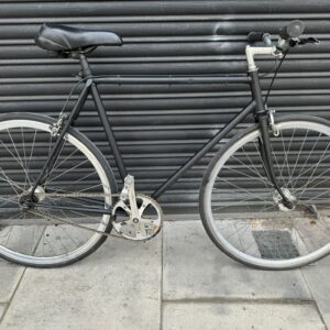 Vintage black single speed road bike